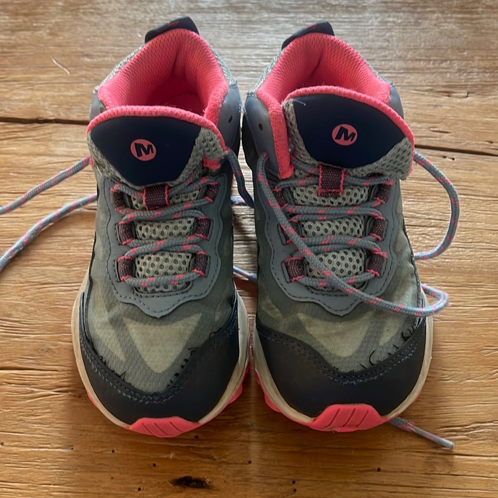 Merrill hiking shoes for kids. Great condition